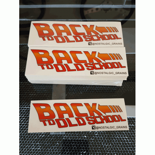 "BACK TO OLD SCHOOL" DECAL